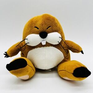 Super Mario Bros Monty Mole Sanei 2014 Plush 6" Stuffed Toy Doll Japan HTF